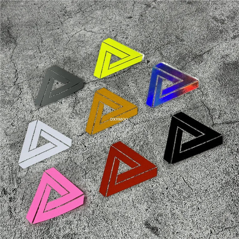 Car Styling Stickers Triangle Shape Decal Scratches Cover Auto Motorbike Helmet Applique Vinyl Tape Window Tape (ONLINE ORDER ONLY)