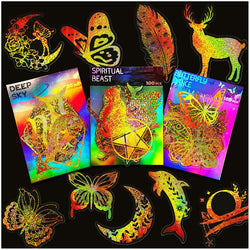 100pcs Cute Holographic Laser Butterfly Cartoon Stickers Animal Decals Laptop Notebook Phone Diary Decoration Sticker Kids Toys (ONLINE ORDER ONLY)