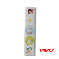 100-500pcs Cartoon Cute Animals Reward Stickers Teacher Motivational Kids Sticker School Student Encouragement Stationery (ONLINE ORDER ONLY)
