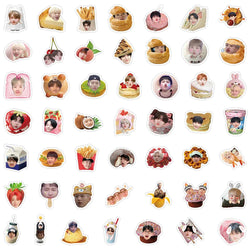10/30/50/104PCS Korean Boys Group K-Pop Stars as Food Sticker Packs (ONLINE ORDER ONLY)