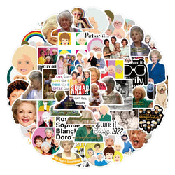 10/50PCS Fashion Stay Golden Girl Stickers Graffiti Waterproof DIY Snowboard Helmet Laptop Car Styling Vinyl Sticker Decal Gift (Online Order Only)