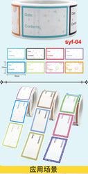 Safe Date Food catalog Storage Self-adhesive Label sticker Kitchen refrigerator blank label sticker Office stationery (Online Order Only)