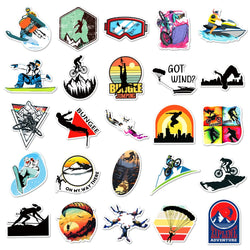 50Pcs Extreme Sport Sticker Graffiti Adventure Boys Skateboard For Case Laptop Car Bike Helmet Motocross Decal Stickers (ONLINE ORDER ONLY)