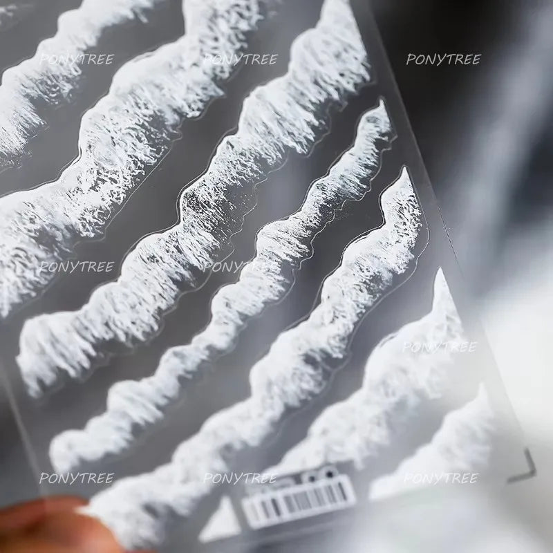 Jellyfish Schools of Fish Shoal Mermaid Tail Seahorse Dreamy Ocean Starfish Shell Coral Adhesive Nail Art Sticker Manicure Decal (ONLINE ORDER ONLY)