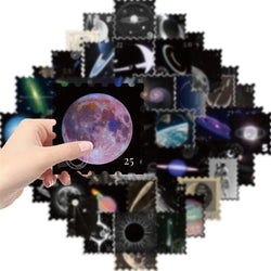 10/30/50PCS Mysterious Universe PVC Sticker Aesthetic Children's DIY Decoration Scrapbooking Stationery Hand Accounting Supplies (ONLINE ORDER ONLY)