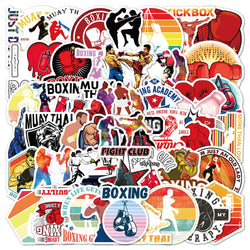 Boxing Cartoon Stickers for Phone Laptop Luggage Skateboard Kid Toy (Online Order Only)
