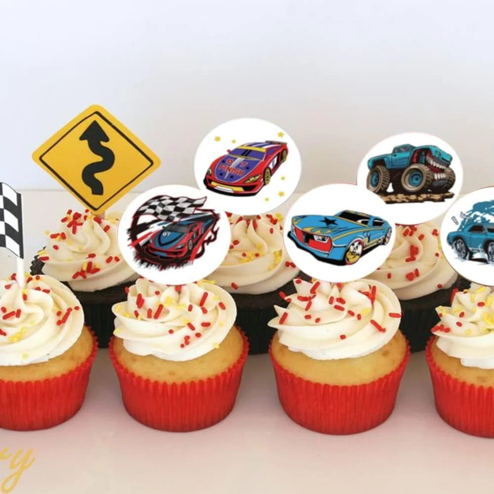 100-500pcs Car Toy Cars and Vehicles Shaped Sticker Decoration Gift Box Sticker Label Stationery Sticker 2.5cm/1inch (ONLINE ORDER ONLY)