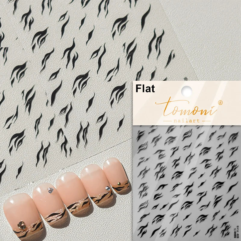 Charming White Shiny Pearl Rhinestone Wings Feathers Crown Moon Stars 3D Self Adhesive Nail Art Sticker Manicure Decal Wholesale (ONLINE ORDER ONLY)