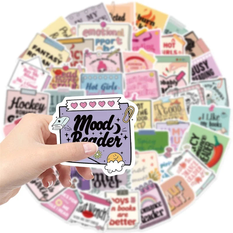 10/30/50PCS Pink Girl Book PVC Sticker Aesthetic Children's Stationery DIY Decoration Scrapbooking School Supplies for Kids (Online Order Only)