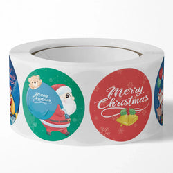100-500Pcs Merry Christmas Stickers Xmas Envelope Seal Stickers for Christmas Decoration, Wedding Party, Holiday Gift Package (ONLINE ORDER ONLY)