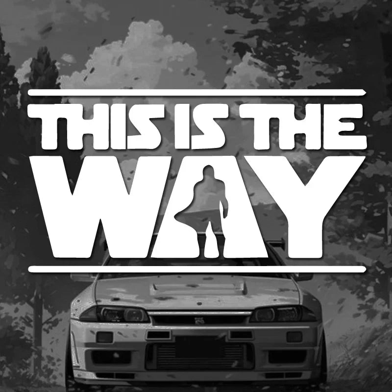 "THIS IS THE WAY"Stickers,Elevate Your Car's Look with this Creative Fun Car Sticker! (ONLINE ORDER ONLY)