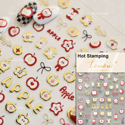 Colorful Swimsuit Bikini Fresh String Bag Vegetables Fruits Summer Beach Underwear Sunscreen Nail Art Stickers Manicure Decals (ONLINE ORDER ONLY)