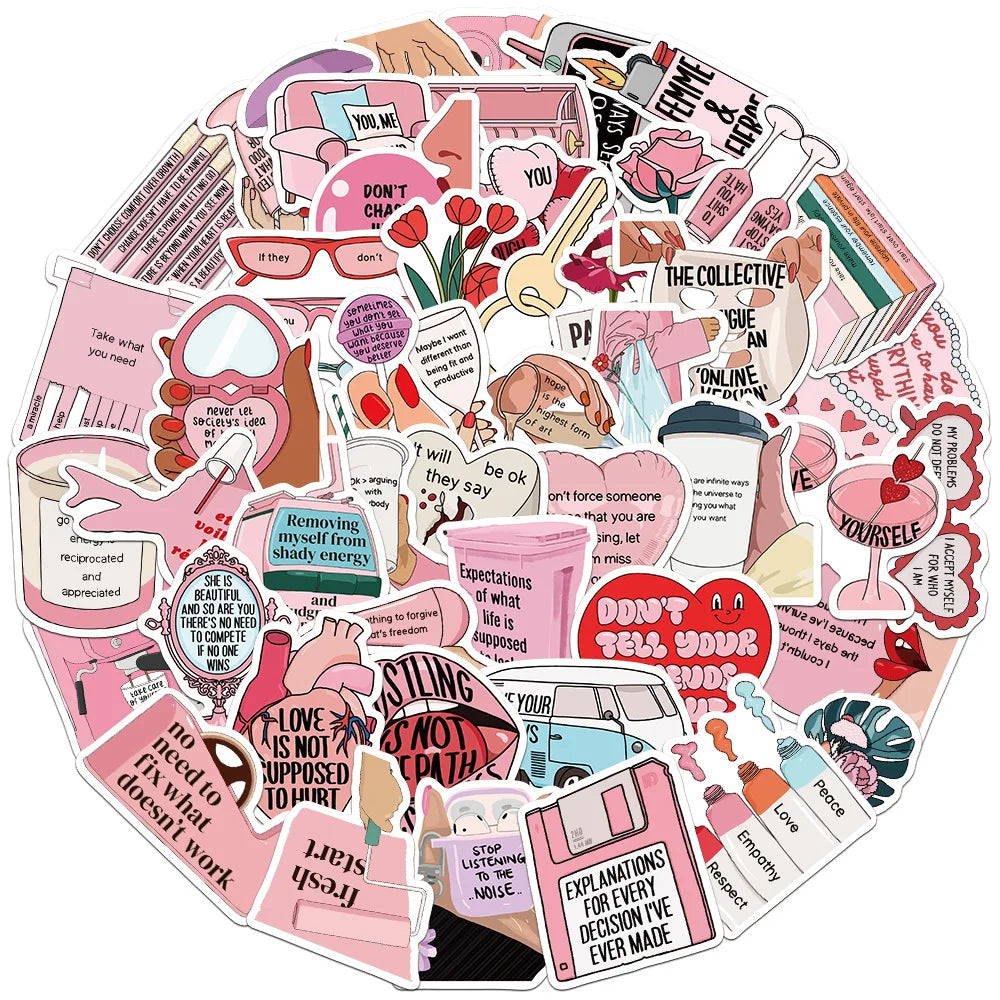 Inspirational Graffiti Stickers for Snowboard Laptop Luggage Car Fridge DIY (10/30/50Pcs) (ONLINE ORDER ONLY)