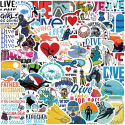 Cool Summer Waterproof Graffiti Stickers for Laptop, Motorcycle, Skateboard, Luggage, Phone, Guitar, Car - 10/30/50pcs (Online Order Only)