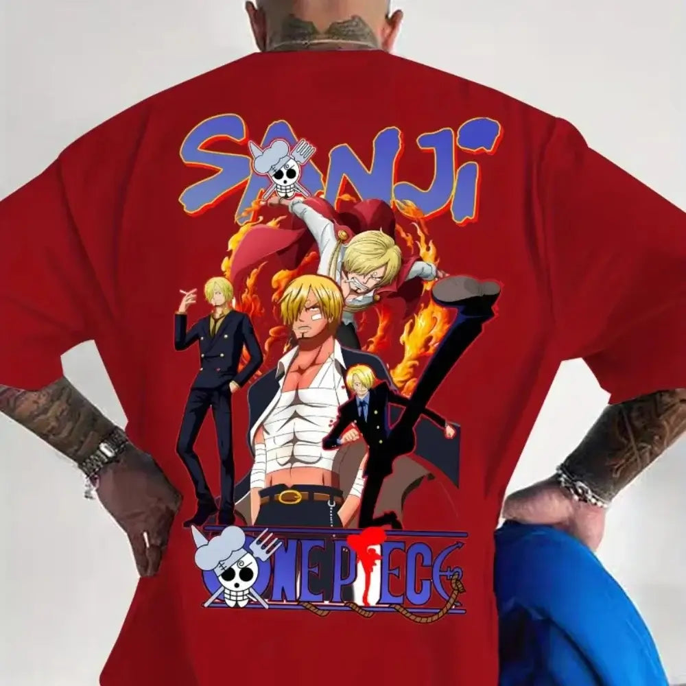 MINISO One Piece TShirt: Luffy Zoro Sanji Cotton Graphic Tee 2026 (ONLINE ORDER ONLY)