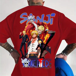 MINISO One Piece TShirt: Luffy Zoro Sanji Cotton Graphic Tee 2026 (ONLINE ORDER ONLY)