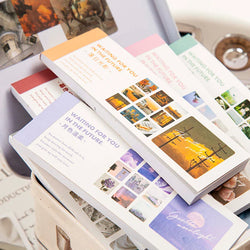 JIANQI 30pcs/pack 90patterns/pack Ins Material Stickers Book Scrapbooking Junk Journal Creative Stationery DIY Deco Stickers (ONLINE ORDER ONLY)