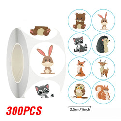 100-500pcs Animal Reward Sticker Cute Cartoon Stickers For Children Holiday Gift Decoration DIY Decorative Sealant Stationery (Online Order Only)