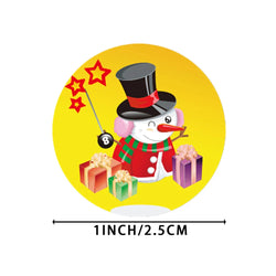 100-500pcs Cartoons Kraft Sticker Merry Christmas Stickers Package Seal Labels Christmas Gift Decoration Sticker new year decor (ONLINE ORDER ONLY)