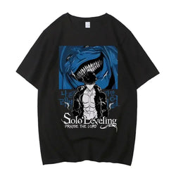 Solo Leveling T Shirt Sung Jinwoo Harajuku Graphic Tee (ONLINE ORDER ONLY)