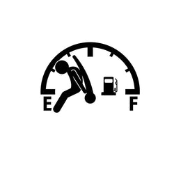 Funny Full Gas Gauge Sticker for Car Fuel Tank Cap Door Decoration Automotive Supplies Fashion Sticker Waterproof Vinyl Decals (ONLINE ORDER ONLY)