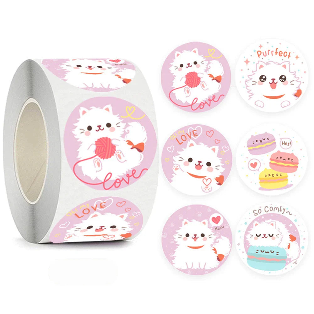 100-500pcs Cartoon Thank You Stickers For Seal Packaging Decoration Stickers School Teacher Kids Student Stationery Stickers (ONLINE ORDER ONLY)