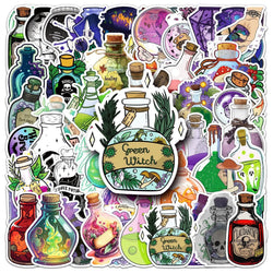 10/50pcs Cute Cartoon Magic Potion Bottle Stickers Aesthetic For Laptop Fridge Suitcase Notebook Waterproof Vinyl Decals Sticker (Online Order Only)