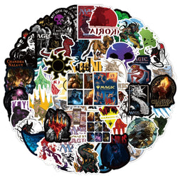 Magic the Gathering Stickers 10/30/50PCS - MTG Card Game Decor for Luggage, Laptop, Phone, Guitar, Car, Bike, Skateboard (Online Order Only)
