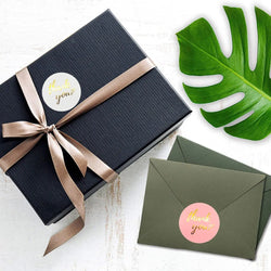50-500pcs Luxury Bronzing Labels Thank You for Your Order Stickers Baking Seal Labels for Shop Business Package Gift Sticker (ONLINE ORDER ONLY)