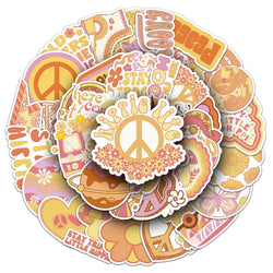 50Pcs Cute Waterproof Vinyl Stickers for Skateboard Snowboard Decals (ONLINE ORDER ONLY)