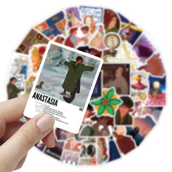 10/30/54PCS Anastasia Stickers Healing Movies Cartoon Sticker Graffiti Toy Luggage Laptop Phone Guitar Car Bike Skateboard Decal (ONLINE ORDER ONLY)