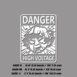 ”DANGER！HIGH VOLTAGE“Agatsuma Zenitsu DECAL,CREATIVE&FUNNY DECAL ,FOR new energy automobile,HIGH quality! (ONLINE ORDER ONLY)