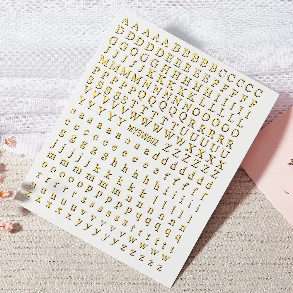 1Pc Laser Silver Gold Lines Stripe Nail Sticker Metal Strip Luxury Nails Slider Self Adhesive Slider Papers Transfer Stickers *& (Online Order Only)