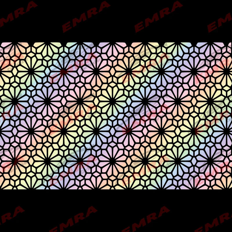 Fashion Flowers Grain Car Sticker for Decoration Triangle Window External Accessories Waterproof Vinyl Decal Apply All Vehicles (ONLINE ORDER ONLY)