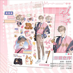 1Pc Cute Anime Man Sticker Cartoon Cool Character Deco Scrapbook DIY Material Decoration Stationery Stickers (Online Order Only)