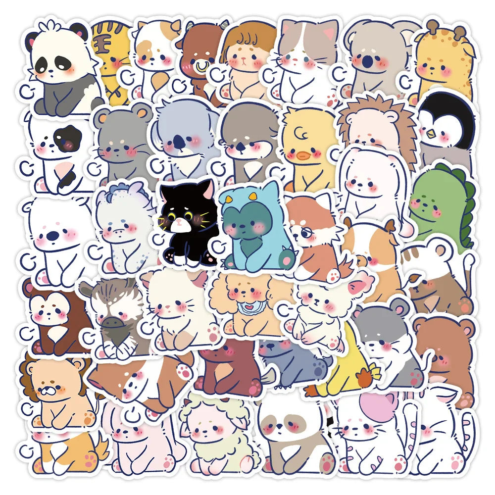 10/60PCS Anime Animal Stickers Car Motorcycle Travel Luggage Phone Guitar Laptop Cartoon Sticker Decal Kid Toys 2023 (ONLINE ORDER ONLY)