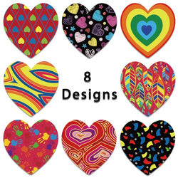 500Pcs Heart Shaped Stickers Seal Labels Stickers Scrapbooking Gift for Package and Wedding Decoration Stationery Sticker (ONLINE ORDER ONLY)