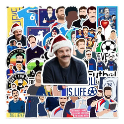 50Pcs Soccer Star Tribute Football Graffiti Stickers DIY Luggage Guitar Laptop Waterproof PVC Classic Toy Sticker Decals (ONLINE ORDER ONLY)