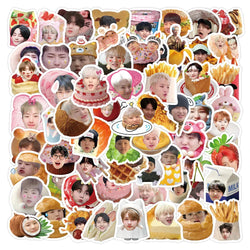 10/30/50/104PCS Korean Boys Group K-Pop Stars as Food Sticker Packs (ONLINE ORDER ONLY)