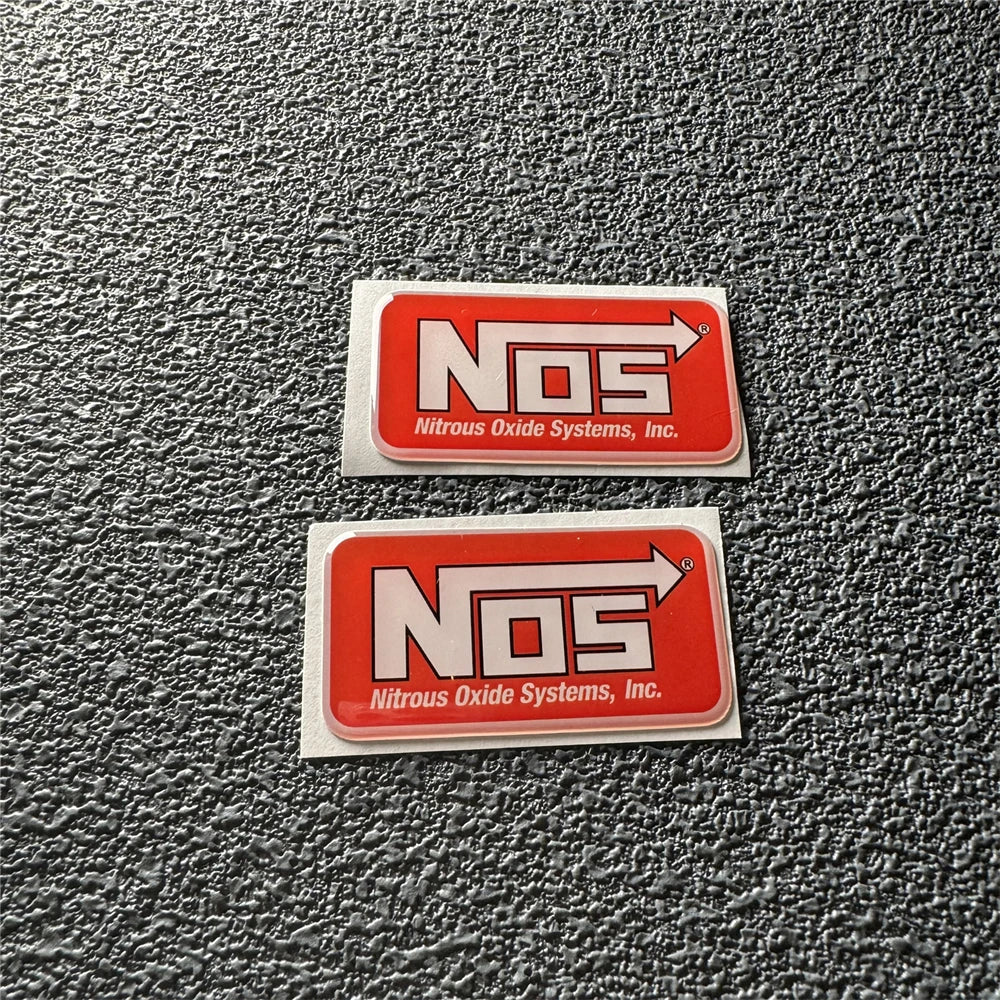 3D Crystal Soft Glue Car Styling for NOS Nitrous Oxide Systems Sticker Bike Auto Helmet Phone Cup Laptop Decoration Decals (ONLINE ORDER ONLY)