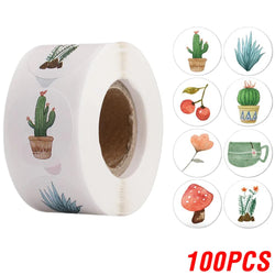 100-500pcs Cartoon Reward Sticker Children Encouragement Sealing Labels Kids Gifts Decorative Teacher Supplies Animal Sticker (ONLINE ORDER ONLY)