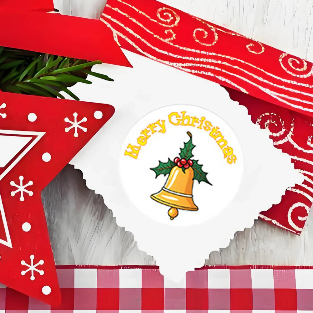100-500pcs Cartoon Merry Christmas Sticker Santa Claus Tree Paper Label New Year Cute Snowman Stationery Stickers For Kids Gift (ONLINE ORDER ONLY)