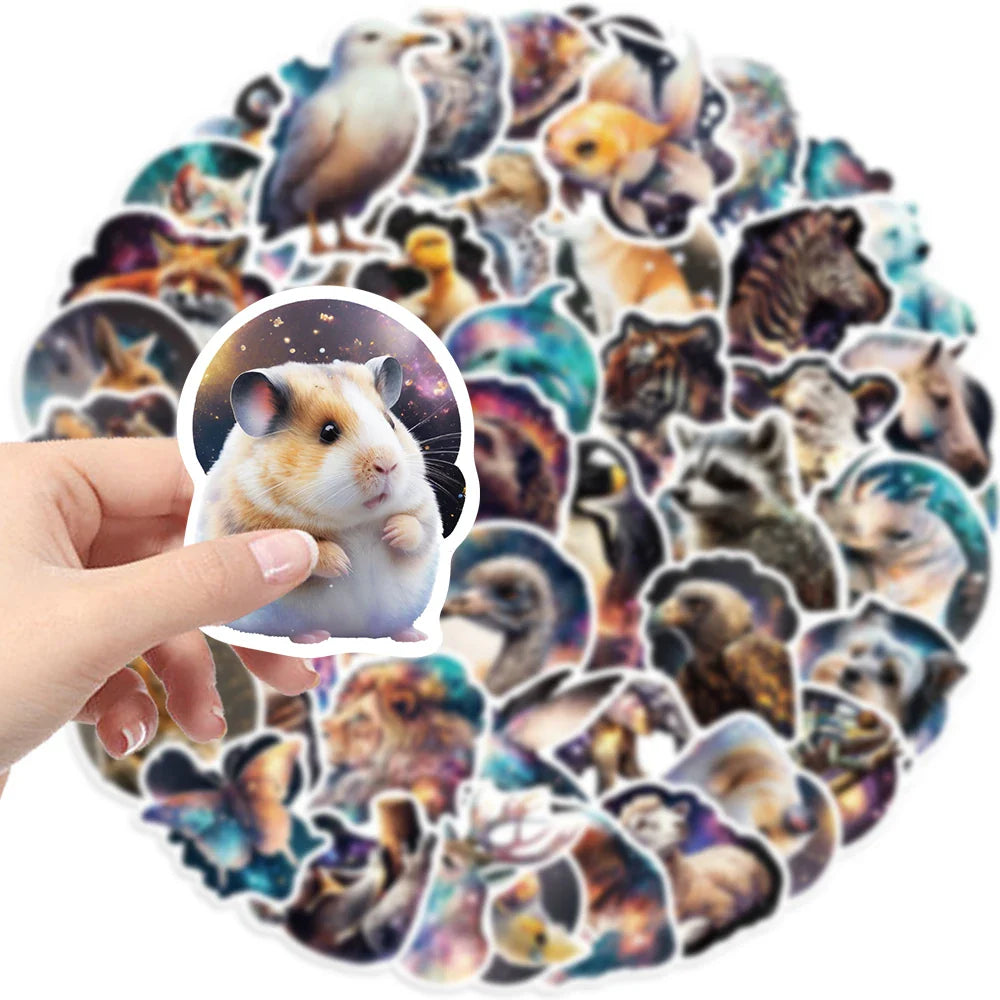 50PCS Kawaii Fantasy Animals Stickers Rabbit Bear Decals DIY Fridge Phone Luggage Guitar Wall Cute Sticker Kids Toy Gift﻿ (ONLINE ORDER ONLY)