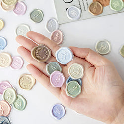 18Pcs 3D Wax Seal Stickers for Diary, Album, Card, Envelope Decoration (Online Order Only)
