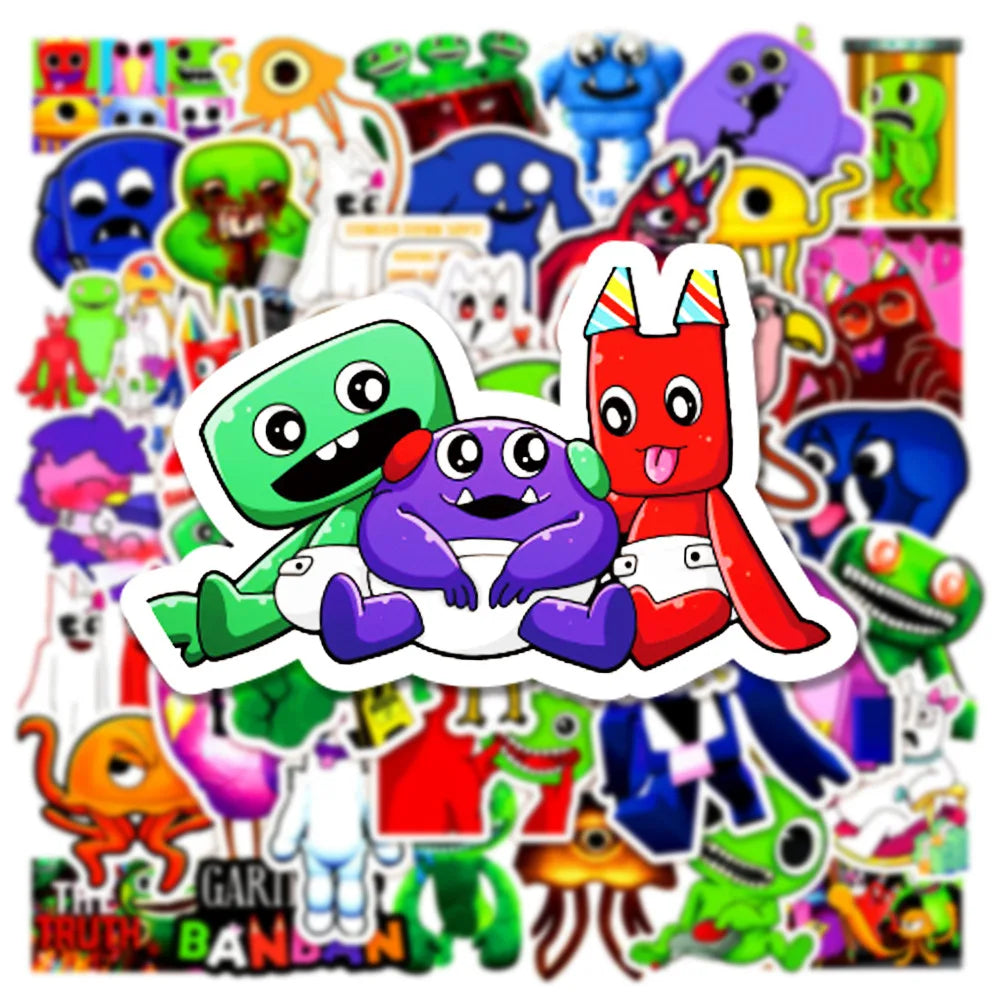 Garten of Banban Cartoon Adventure Stickers for Kids - Phone, Laptop, Luggage, Skateboard Decals (Online Order Only)