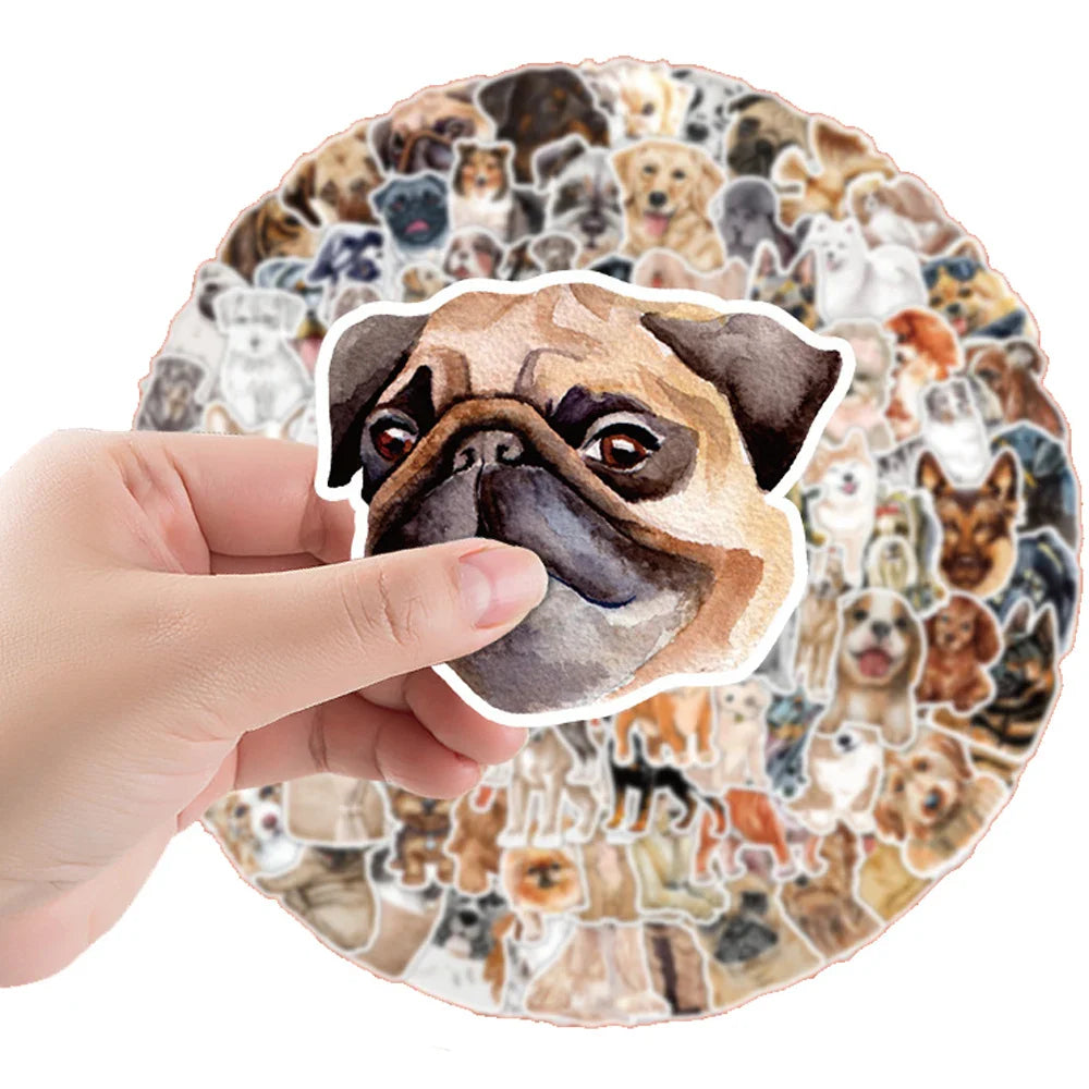 10/30/50/100pcs Cute Dog Animal Cartoon Waterproof Stickers Kawaii Decals Laptop Suitcase Notebook Stationery Sticker Kids Toy (ONLINE ORDER ONLY)