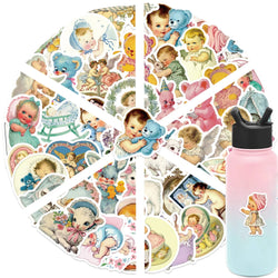50Pcs Angel Waterproof Decorative Stickers for Phone Case Laptop Helmet Skateboard DIY Creative Graffiti Sticker Decoration (ONLINE ORDER ONLY)