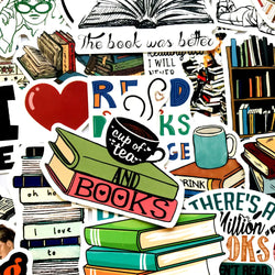 50/100PCS/SET I love reading Vinyl Decal Stickers Premium Waterproof Die Cut Matte Sticker Best Friend Gifts (Online Order Only)