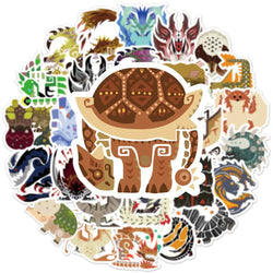 Monster Hunter Game Stickers Pack - Laptop, Luggage, Skateboard Decals, Kids Gift (ONLINE ORDER ONLY)