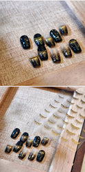 French Style Bronzing Arc Lava Metal Flow Curvy Delicate Punk Charming Self Adhesive Nail Art Stickers Manicure Decals Wholesale (Online Order Only)
